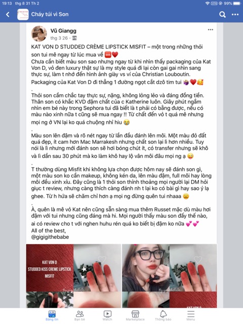 [CÓ BILL] Son Kat Von D - Misfit | BigBuy360 - bigbuy360.vn