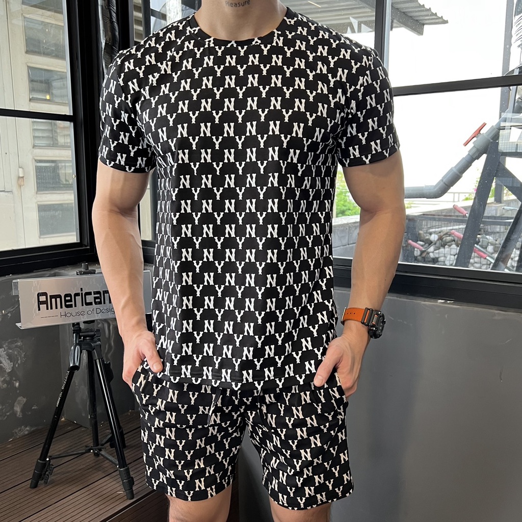 Đồ Bộ Nam Nữ Thể Thao NY Cotton 100% Thoáng Mát, Co Giãn Tốt, Phong Cách Năng Động Cá Tính Mặc Hằng Ngày Du Lịch