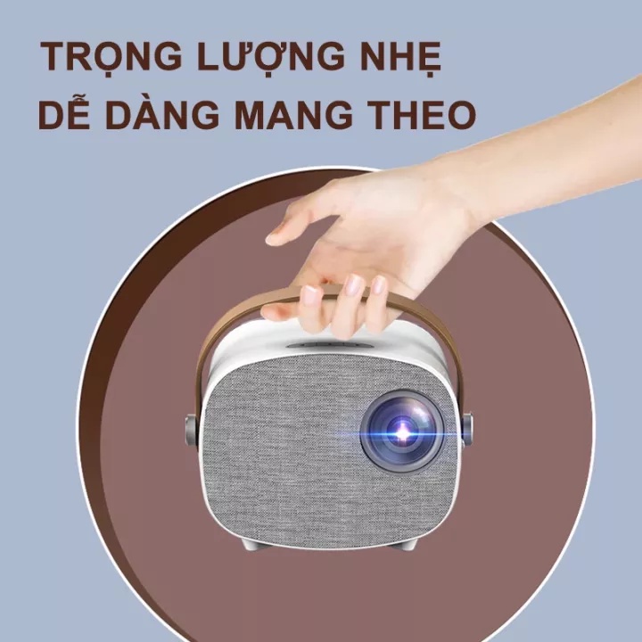 Máy chiếu mini YG230 Led HD chính hãng LEJIADA độ phân giải 1080p hỗ trợ kết nối không dây với điện thoại