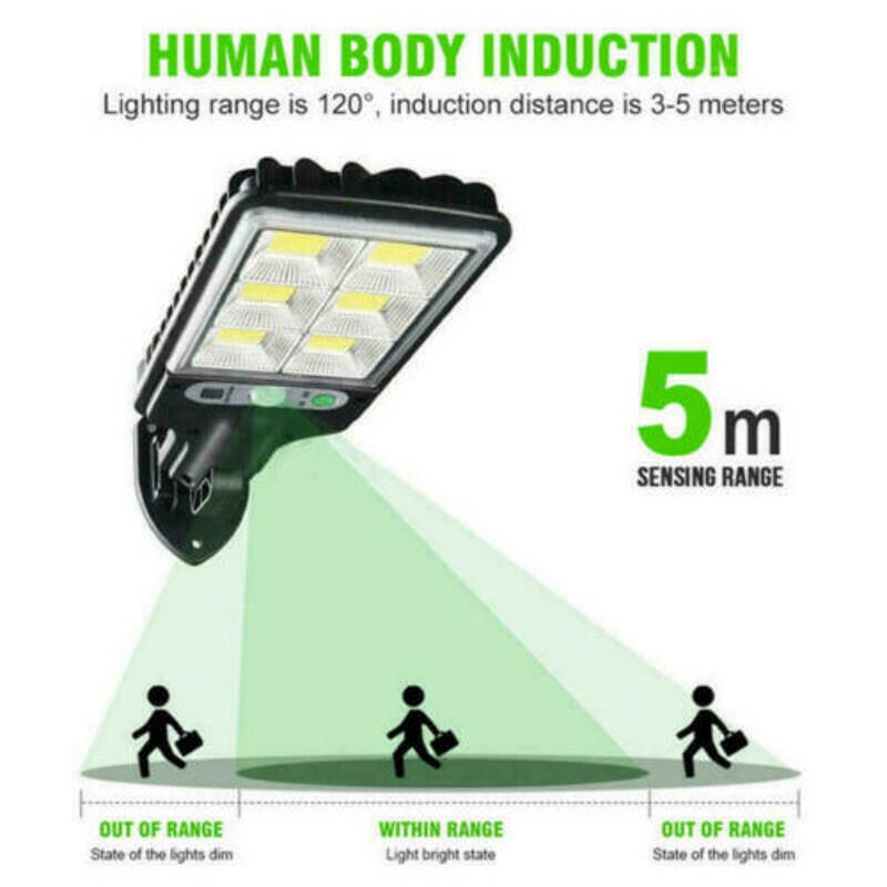Đèn LED Gắn Tường Sử Dụng Năng Lượng Mặt Trời Chống Thấm Nước Siêu Sáng Xoay 360 Độ