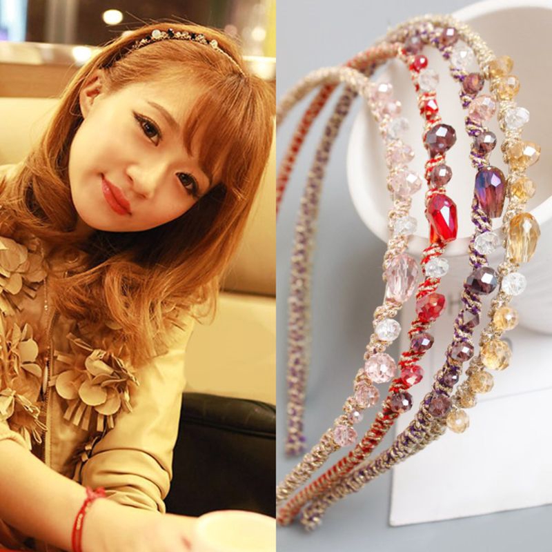 Cài tóc đính đá lấp lánh phong cách hàn quốc