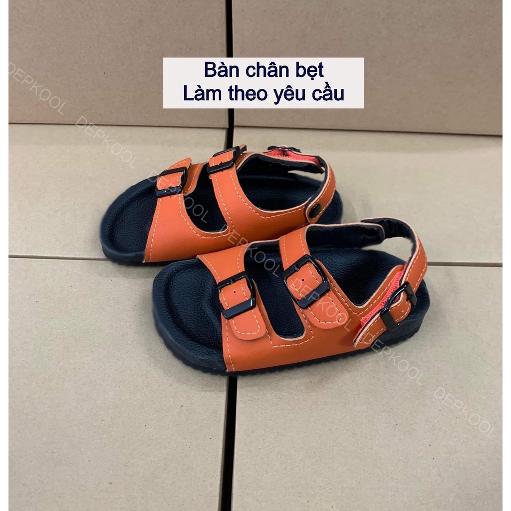 Giày 2 khóa BÀN CHÂN BẸT - Làm theo tình trạng chân - Màu cam