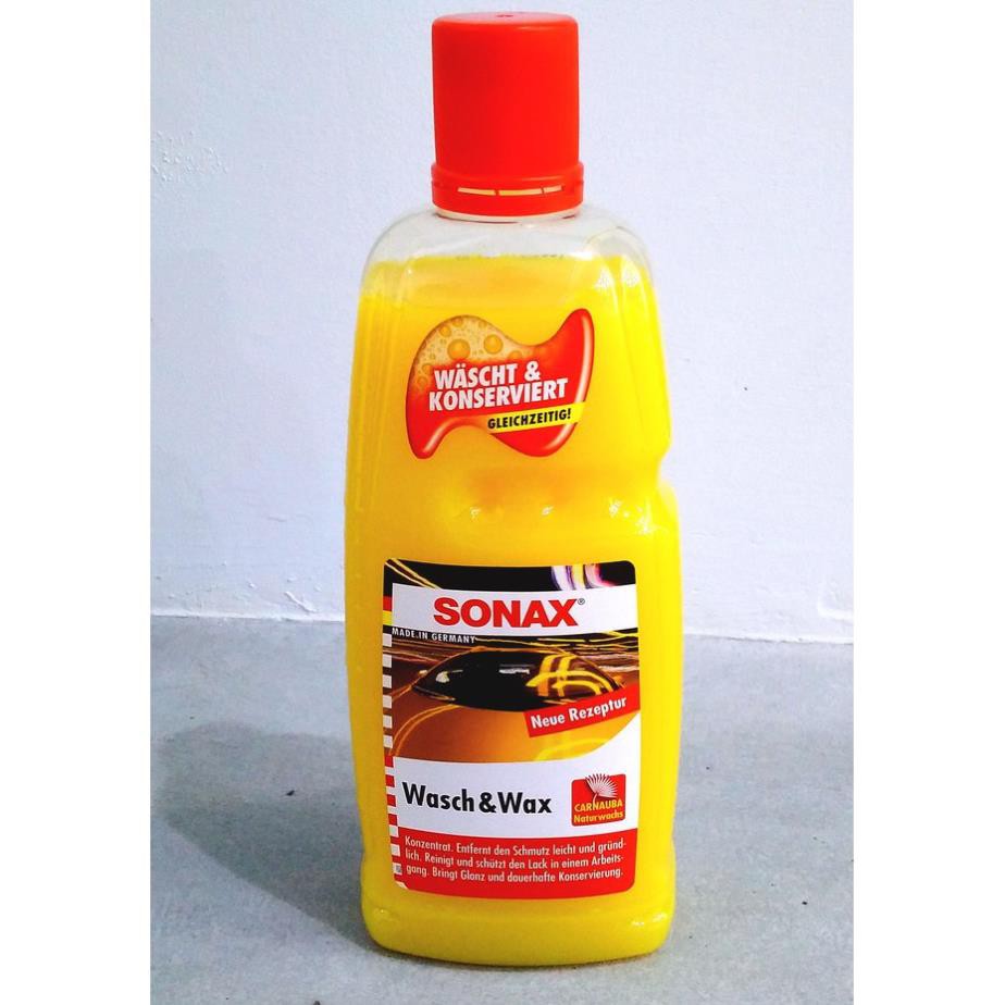 Nước rửa xe bóng sơn 2in1 Sonax Wasch&Wax chai 1 lít