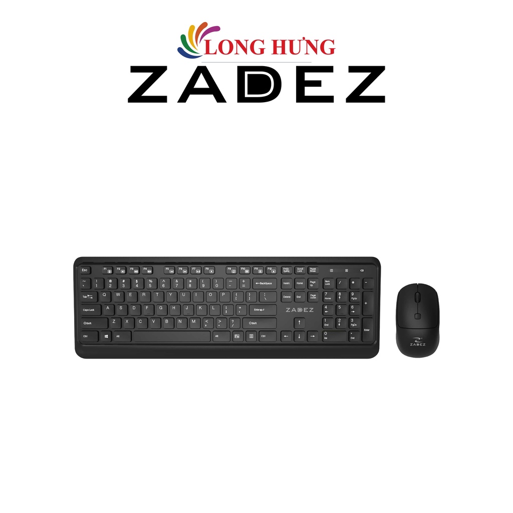 Combo Chuột và bàn phím không dây Zadez ZMK-333 - Hàng chính hãng