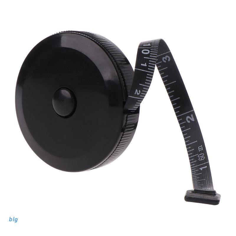 Thước dây bằng ABS mini hai mặt có thể thu vào kích thước 1.5m/60inch