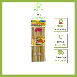 Đũa tre đức việt vỉ 10 đôi đũa không hóa chất