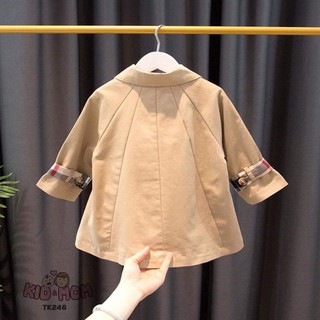 Áo khoác cổ nơ cho bé gái