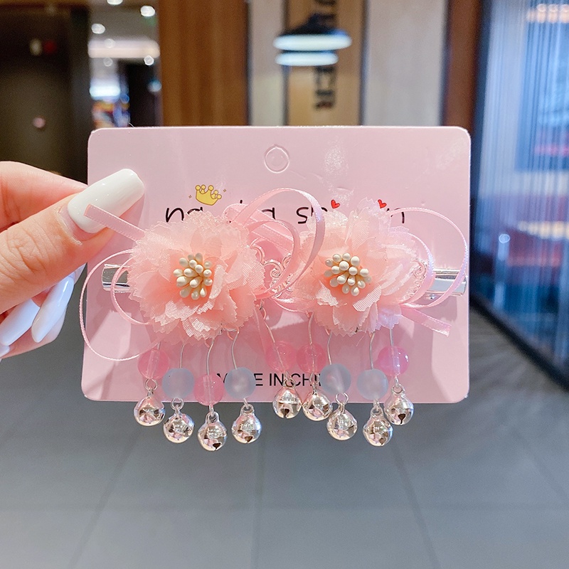 Kẹp Tóc Tua Rua Thời Trang Hàn Quốc Cho Trẻ Em