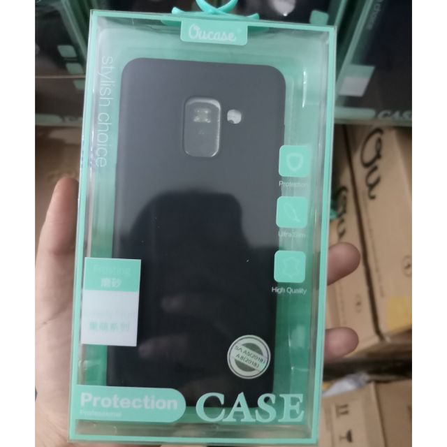 Ốp dẻo ou case cho Galaxy A8 Plus 2018 màu đen