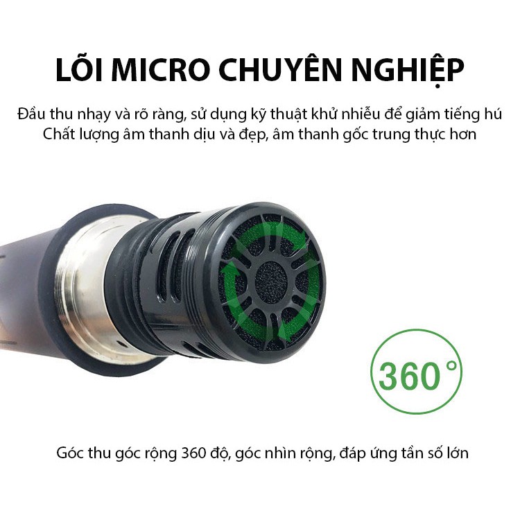 Micro karaoke không dây cao cấp JSJ W15 tích hợp màn hình led chuyên nghiệp sử dụng công nghệ sơn tĩnh điện