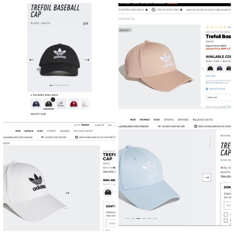 Mũ ba lá logo thêu adidas/ Trefoil Logo Baseball Cap