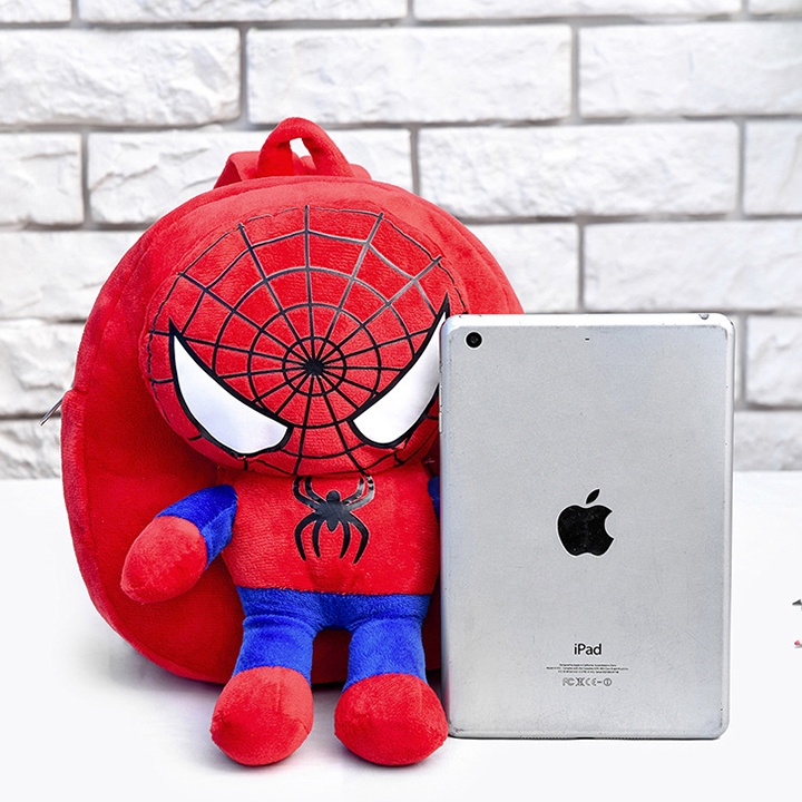 Balo Bông  Đi Học Hình Siêu Anh Hùng 3D Độc Đáo Cho Bé Trai BALO-44