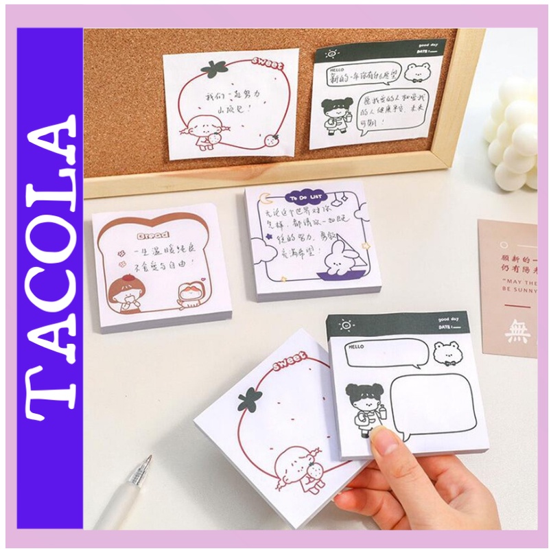 Giấy Ghi Chú Dạng Dán Đơn Giản Cho Học Sinh N02