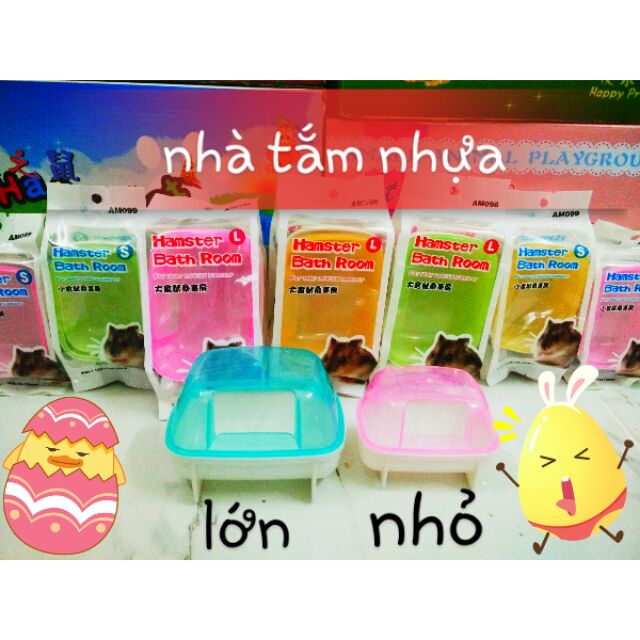 Nhà tắm nhựa nhỏ cho hamster