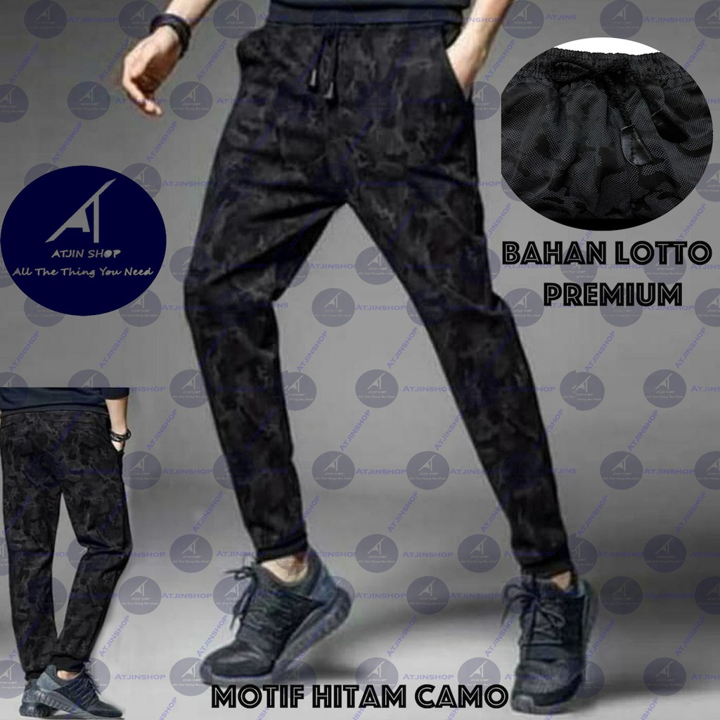 Quần Jogger Màu Đen Họa Tiết Rằn Ri Thời Trang Cá Tính Cho Nam