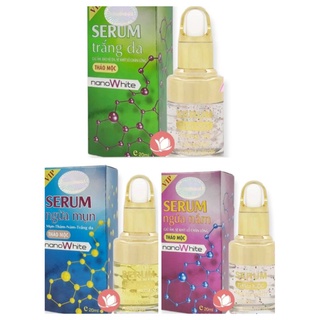 Serum nano white dưỡng trắng da ngăn ngừa nám mụn 10ml 20ml