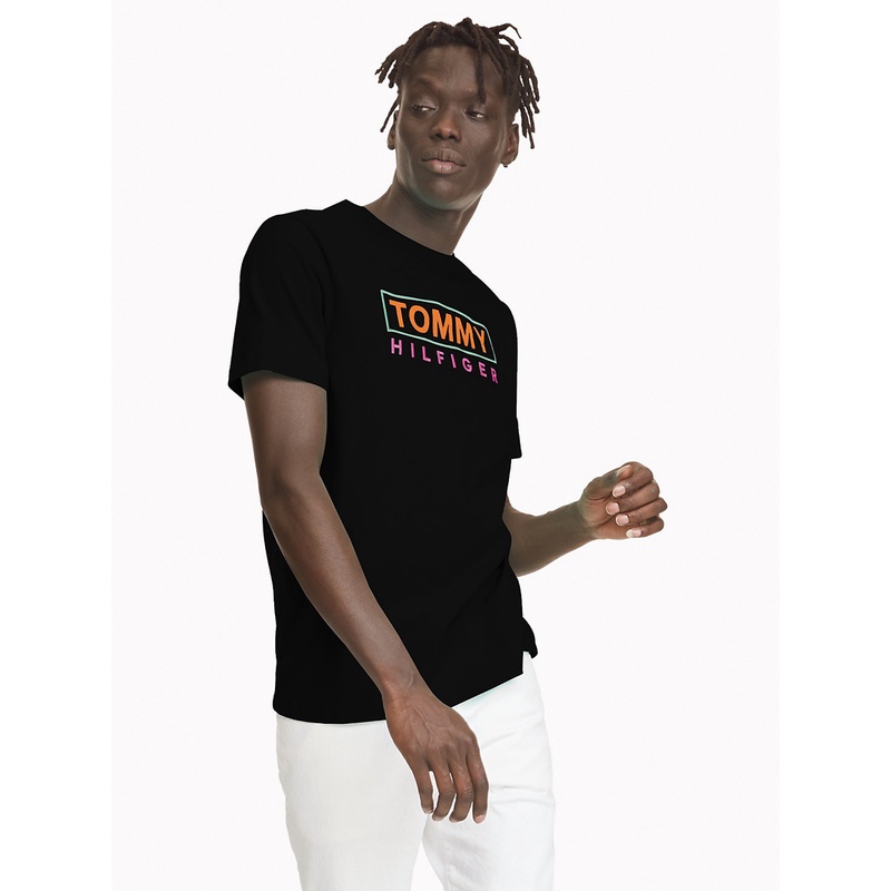 Áo thun cotton cổ tròn tay ngắn in chữ cái logo size S-5XL thời trang unisex