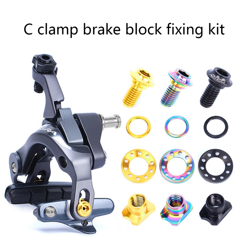 QQ Đai Ốc Gắn Phanh Xe Đạp Kèm 16 Ốc Vít Lắp Đặt Chuyên Dụng