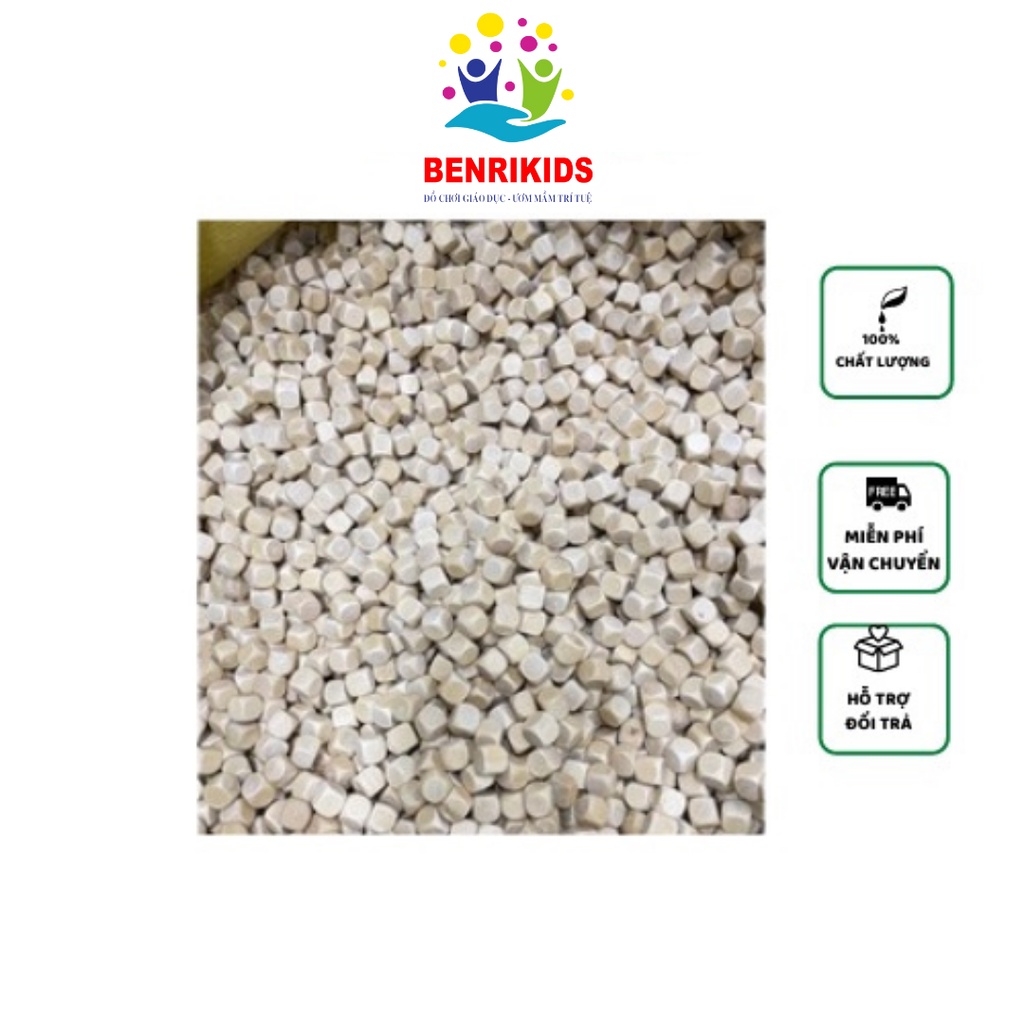 Đồ Chơi Gỗ An Toàn Cho Bé, Hạt Gỗ Xúc Cát Loại Đẹp Chắc Mịn Bo Tròn