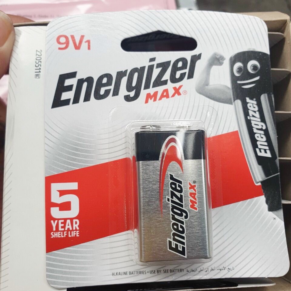 Pin 9V Energizer ( Pin Vuông 9V ) 6LF22 - Hàng Chính Hãng (Vỉ 1 viên)