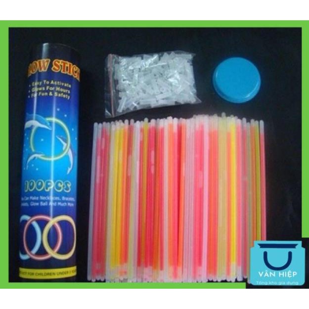 Que phát sáng glow stick- hộp 100 que lắp ráp thoải mãi luôn van1