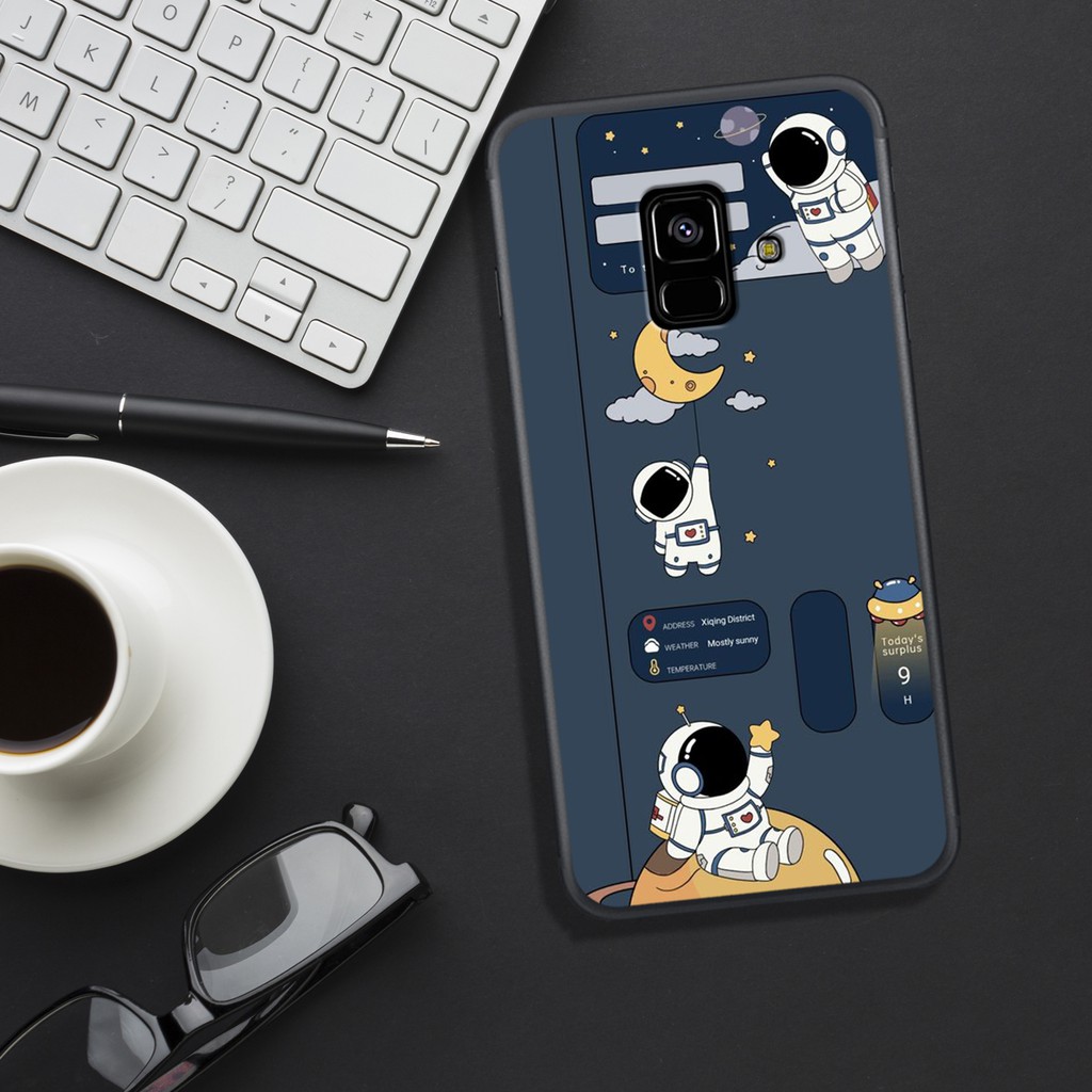 ỐP LƯNG  SAMSUNG A5 2018/A6 2018/A8 2018/J6 2018/A8 PLUS  , IN HÌNH PHI HÀNH GIA ĐỘC LẠ, BẮT MẮT