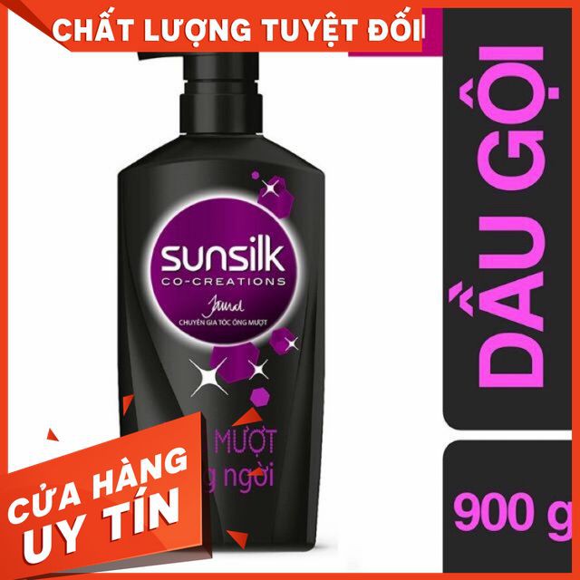 Dầu Gội Sunsilk 900ml Óng Mượt Rạng Ngời (Đen)