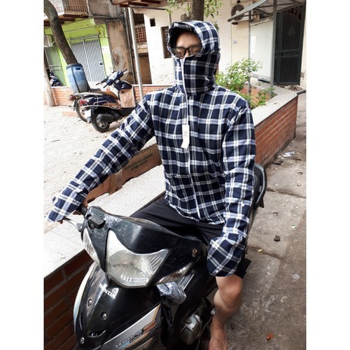 Áo chống nắng NAM KẺ NAM 2 LỚP CAO CẤP | BigBuy360 - bigbuy360.vn