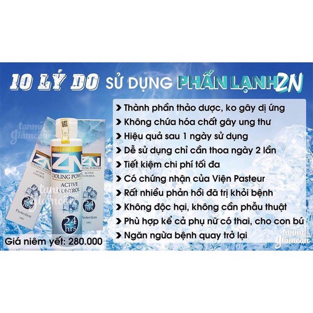 Phấn lạnh zn ( bao hàng chính hảng cty 100%) khử mùi hoàn hảo | BigBuy360 - bigbuy360.vn
