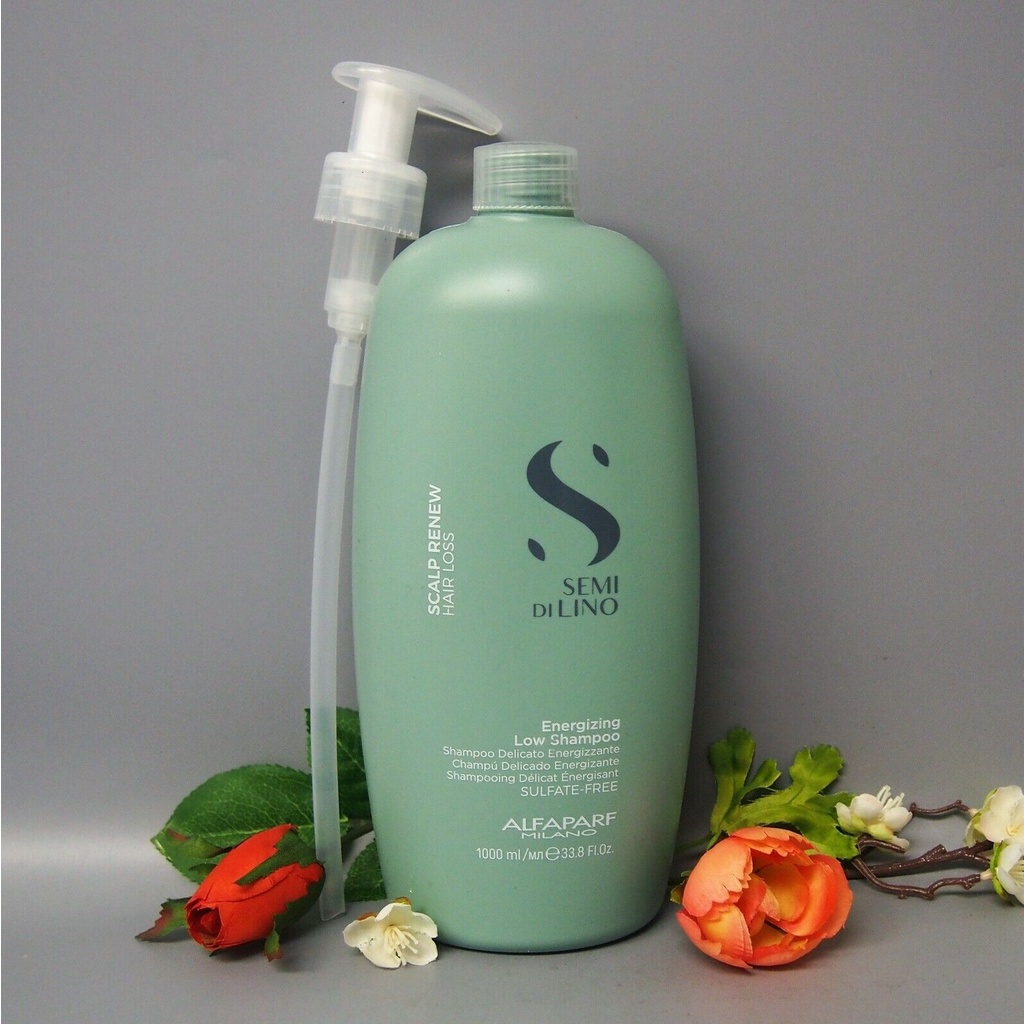 Dầu gội chống rụng tóc Alfaparf Milano Semi Di Lino Scalp Care Energizing Shampoo 1000ml ( New 2022 )