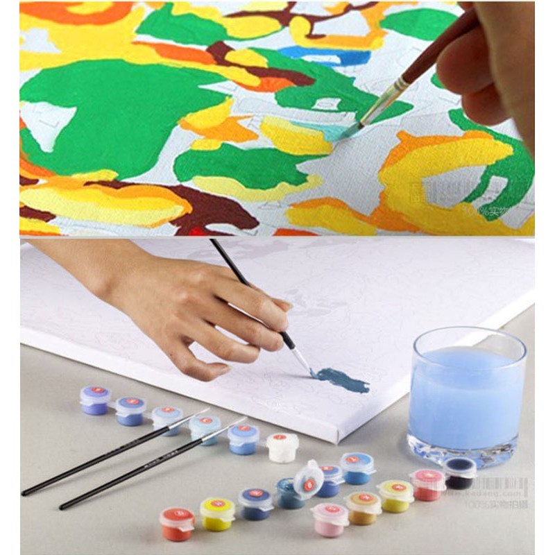 Tranh Sơn Dầu DIY 40*50Cm Hình Siêu Anh Hùng