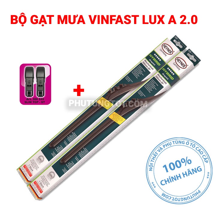 Gạt mưa xe Vinfast Lux A 2.0 Heyner Germany Hybrid Nano chính hãng