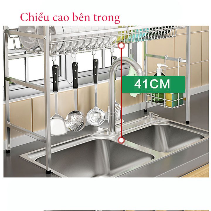 kệ bát Inox 304, Kệ Chén Đĩa Đa Năng Để Bát Đũa Tiện Lợi, giá bát đĩa