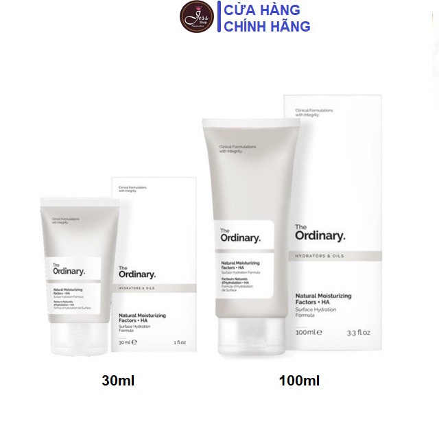 Kem Dưỡng Ẩm The Ordinary Natural Moisturizing Factors + HA Cream 30ml và 100ml
