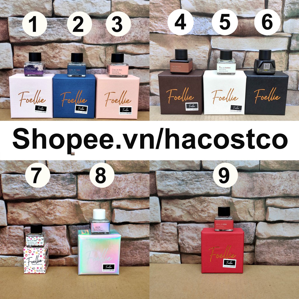 Nước Hoa Vùng Kín Foellie Eau De Inner Perfume 5ml Hàn Quốc check được chính hãng - Có nhiều màu