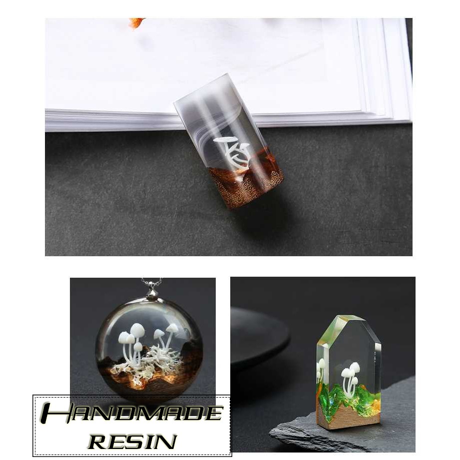 Mô hình nấm mini trang trí Resin