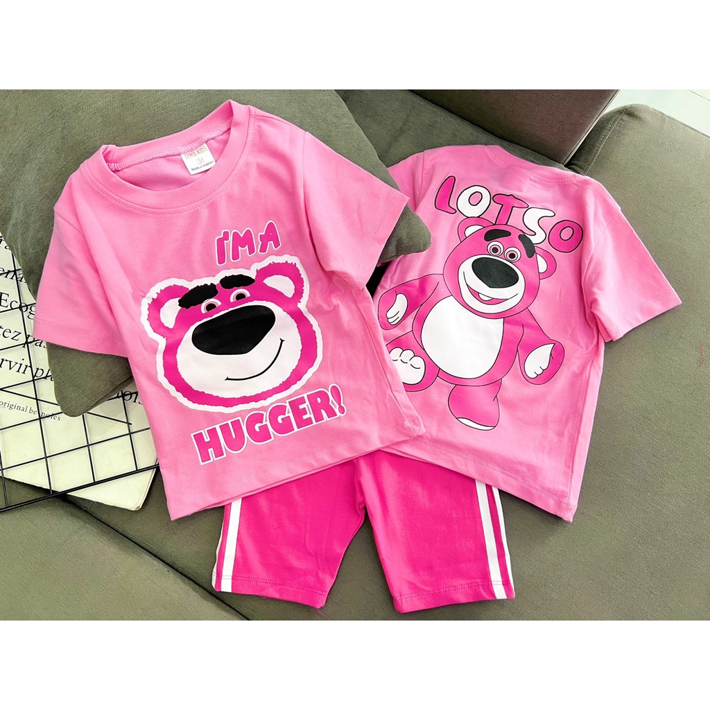 [22-43 KÝ] Bộ ngố thun cotton 4 chiều mềm mịn in hoạt hình siêu xinh cho bé,bộ tay ngắn quần lưng mặc nhà
