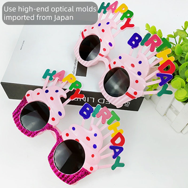 Mắt kính tùy chọn kiểu dáng phong cách sinh nhật dễ thương cho bé