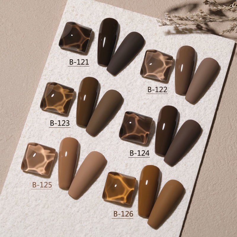 Sơn móng tay màu nâu cà phê/ sô cô la/ cà phê độc đáo thời trang thu đông
