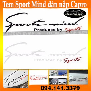 Tem sport mind dán nắp capro