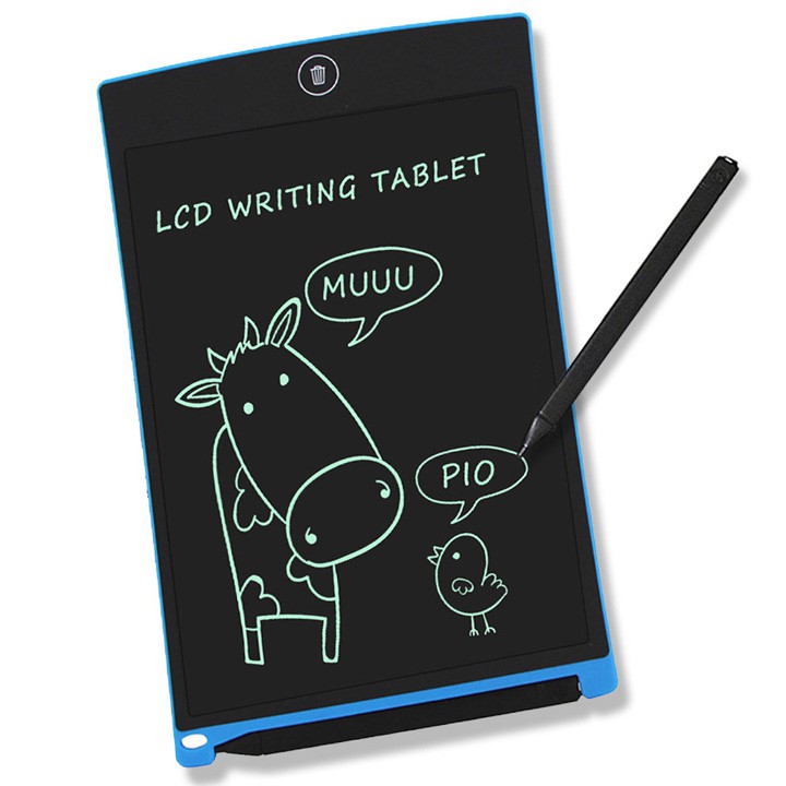 Bảng viết, vẽ điện tử, tự xóa thông minh màn hình LCD 8.5 inch tặng kèm bút cảm ứng nhiều màu TOPHA 10979