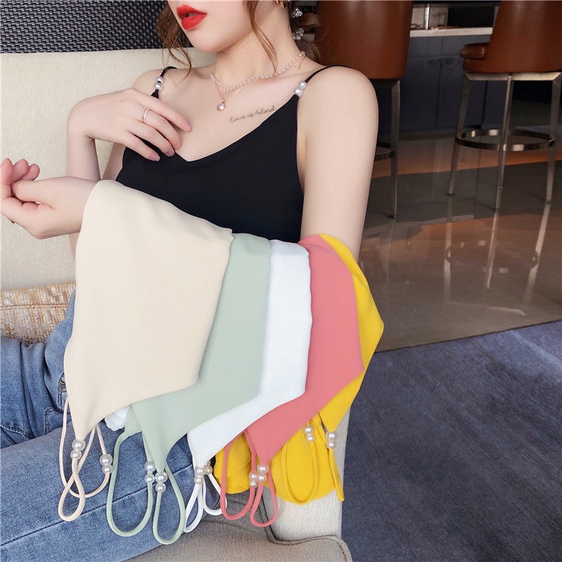 Áo Hai Dây Vải Voan Dáng Rộng Phong Cách Hàn Quốc Thời Trang Mùa Hè Cho Nữ