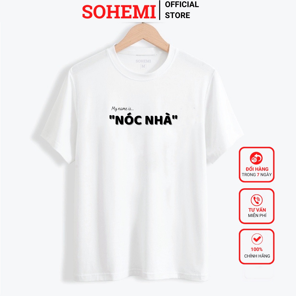 Áo thun nam cổ tròn in họa tiết TRỤ CỘT - NÓC NHÀ vải cao cấp co giãn 4 chiều