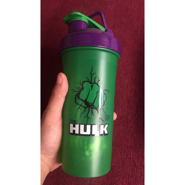 Bình Lắc Shaker Tập Gym Super Hero ( Captain America , Hulk ) [800ml] - Chính Hãng The Shape