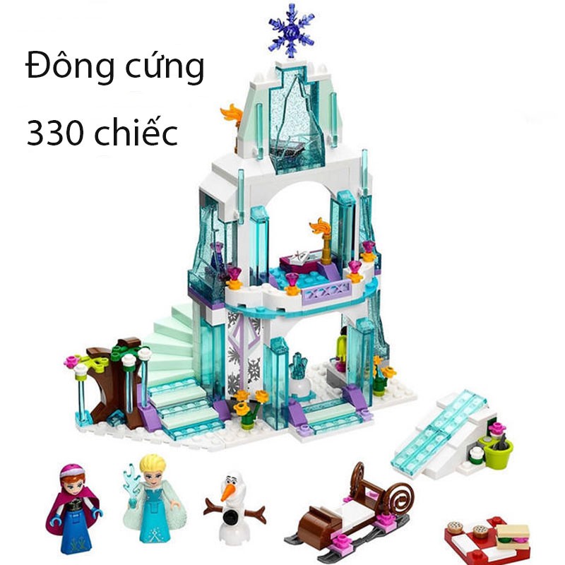 Bộ đồ chơi lego xếp hình hình lâu đài công chúa elsa