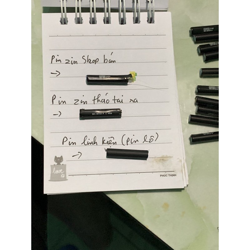 Pin tai nghe airspod 1-2,Thay tai nghe táo 1-2 :180k/1tai,340k/2tai pin4-6h