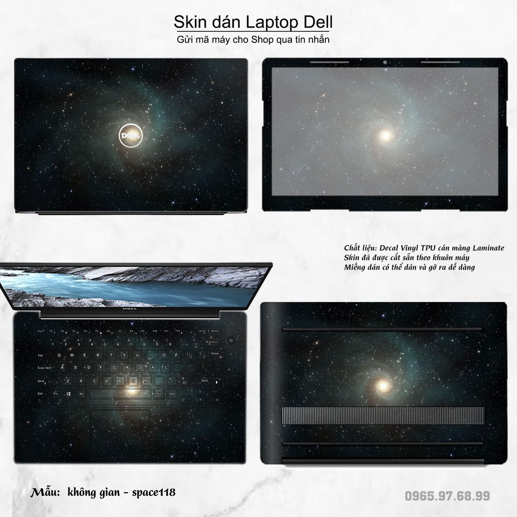 Skin dán Laptop Dell in hình không gian _nhiều mẫu 20 (inbox mã máy cho Shop)