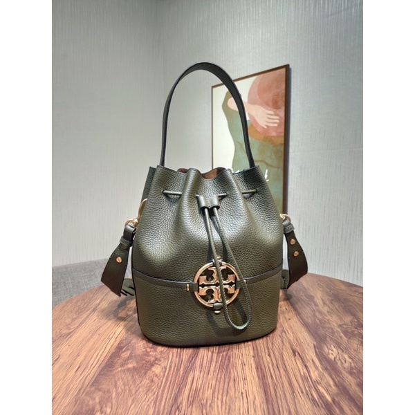 Túi xách đeo chéo dây rút cho nữ Tory Burch Miller da thật cao cấp hàng vip 1-1 mẫu mới