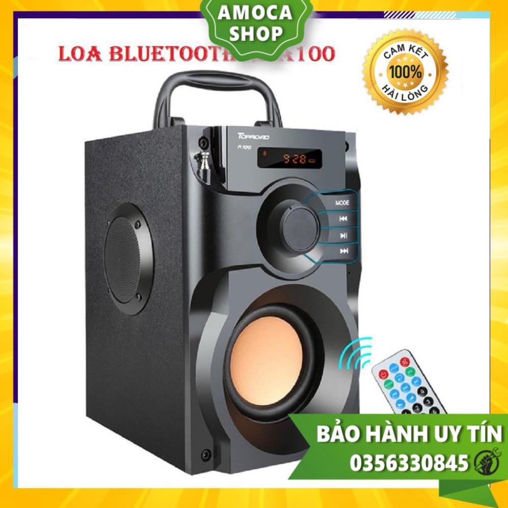 [ TRỢ SHIP] Loa bluetooth mini, Loa Bluetooth RS A100 có điều khiển từ xa [ CÓ VIDEO]