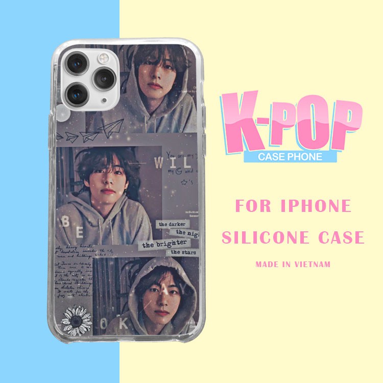 Ốp ip BTS Mỹ nam Taehyung cho iPhone12promaxXS XR nữ 8plus mềm 7Plus X XR Xs Max 6 6s BLUTAE0016